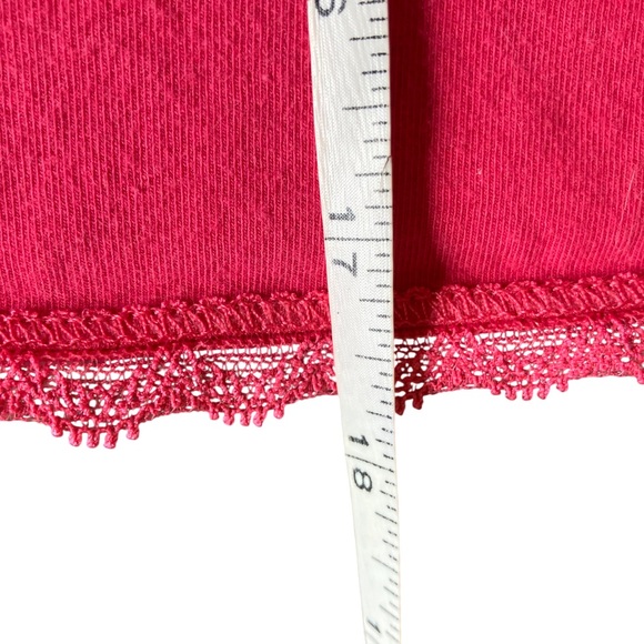 Vtg Y2K American Eagle Babydoll Cami Top Sz Small Lace Trim Defined Bust READ - Picture 9 of 11